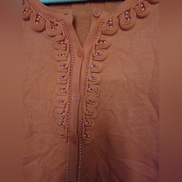 Halogen cardigan in orange size medium - Picture 3 of 6